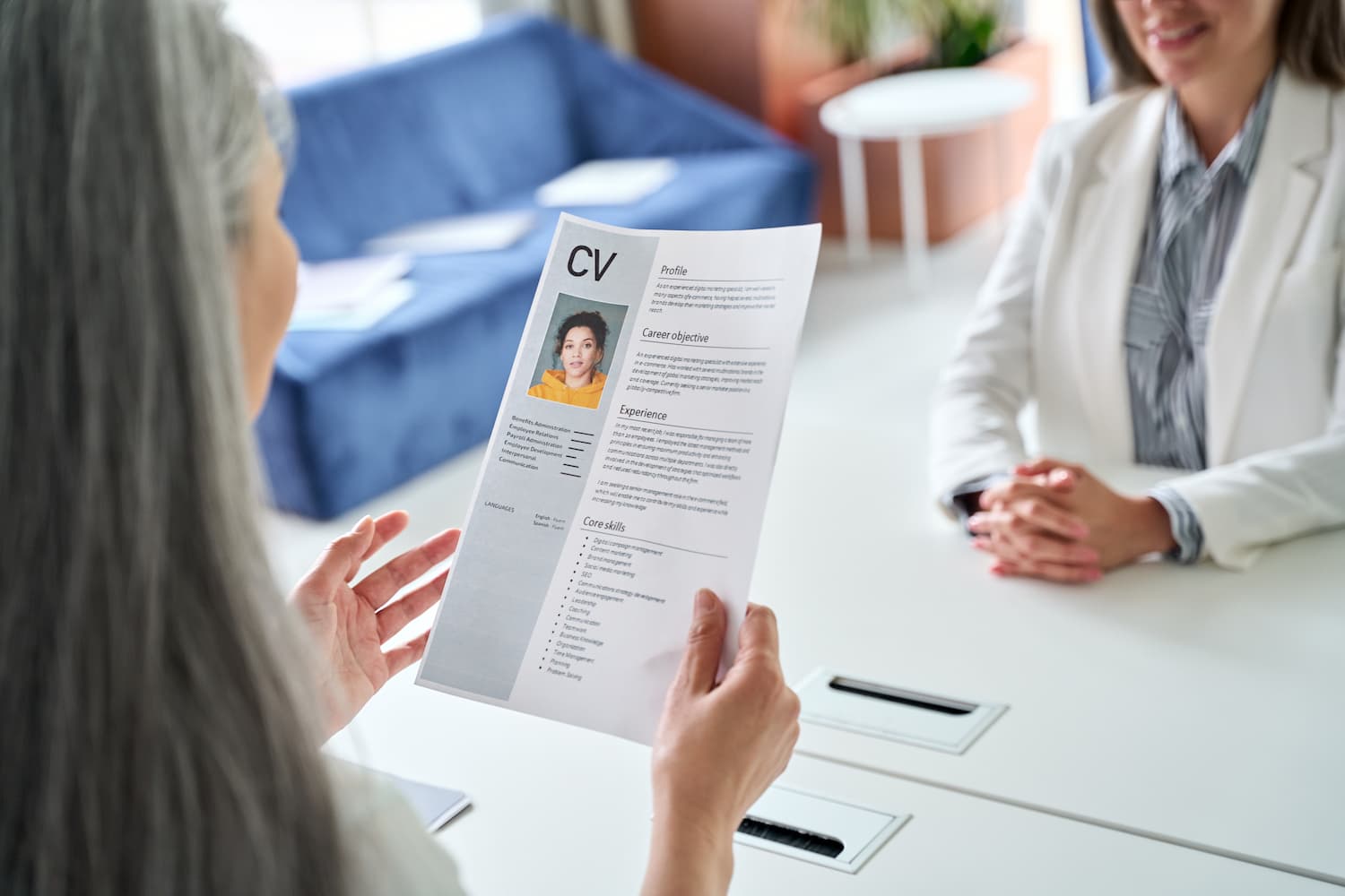 faire un cv quand on est senior